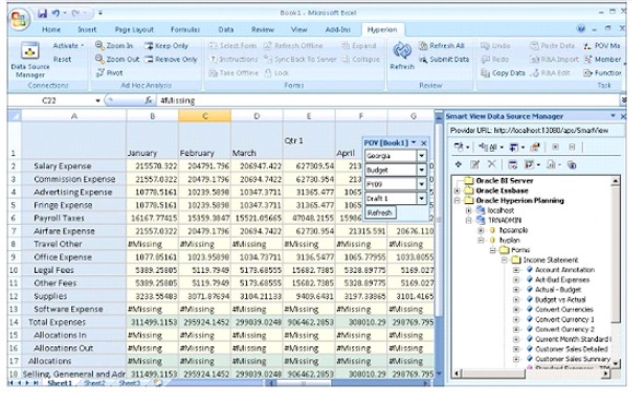 Oracle Hyperion Smart View For Office