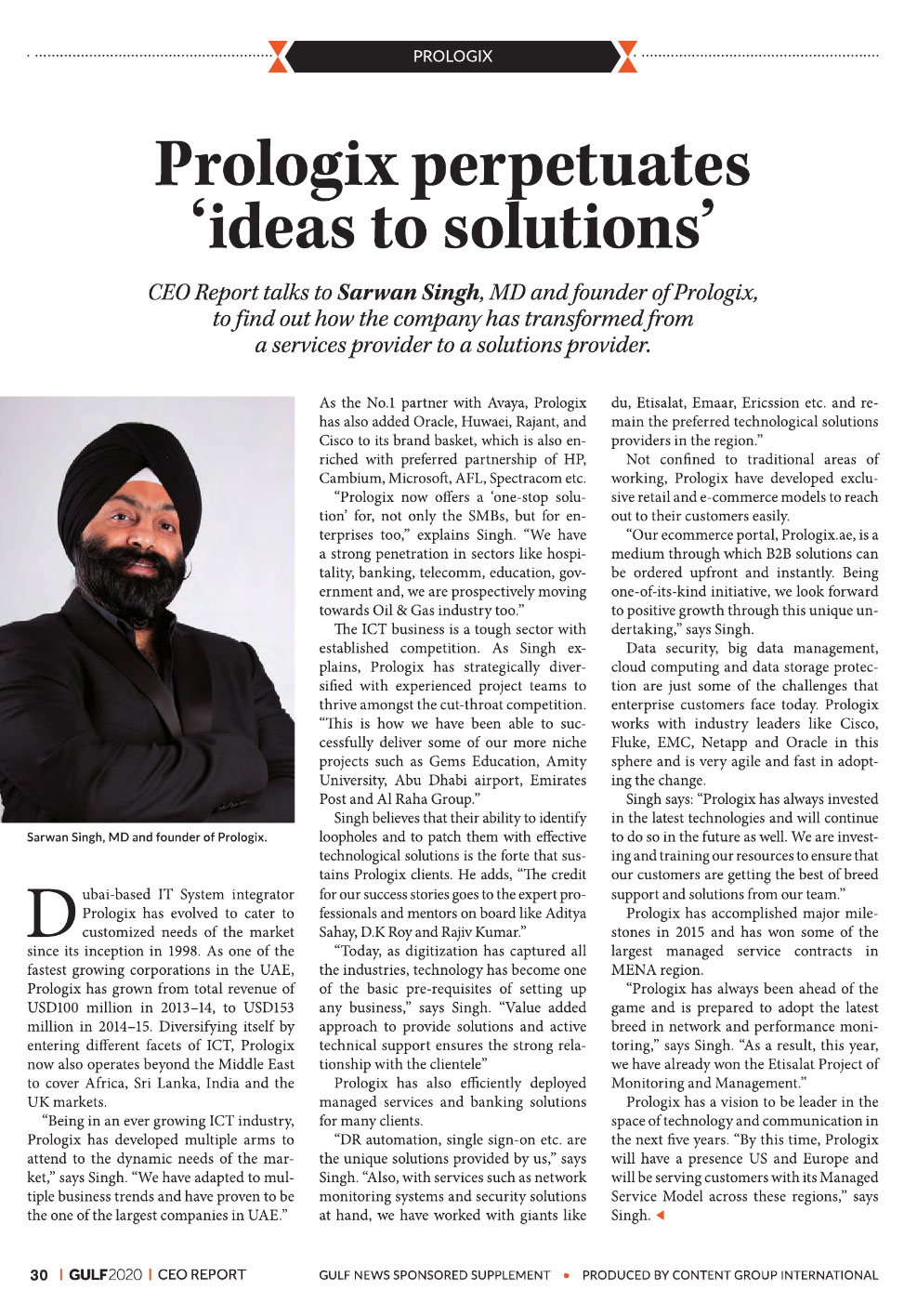 Prologix perpetuates ideas to solutions